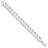 Sterling Silver 14mm Beveled Curb Chain - QF-34A5F861-6712