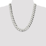 Sterling Silver 14mm Beveled Curb Chain - QF-8D7A2F7C-3999