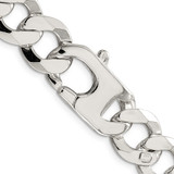 Sterling Silver 14mm Flat Curb Chain - QL-B301C58D-9130