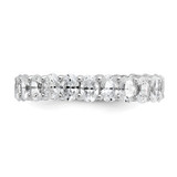 14k 3 carat Lab Grown Diamond VS/SI+ G+ Oval Complete Prong Set Size 5 Eternity Band