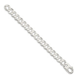 Sterling Silver 14mm Flat Curb Chain - QL-E2F34ED4-6134