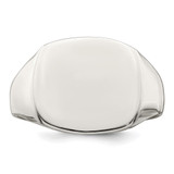 Sterling Silver 14x15mm Closed Back Signet Ring - QR-82C891A5-6252