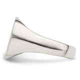 Sterling Silver 14x15mm Closed Back Signet Ring - QR-D4AAB922-2725