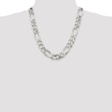 Sterling Silver 15mm Figaro Chain - QF-B5320F2E-1745