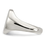 Sterling Silver 15x12mm Closed Back Signet Ring - QR-41447812-1180