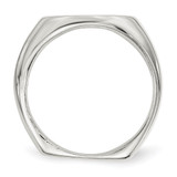Sterling Silver 18x14mm Open Back Signet Ring - QR-6BBFE710-1822