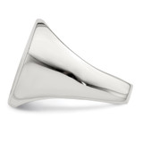 Sterling Silver 18x14mm Open Back Signet Ring - QR-A155E714-9485