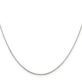 Sterling Silver 1mm Beaded Chain - QK-8A9D2FDE-5586