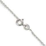 Sterling Silver 1mm Cable Chain - QC-0172CCFC-4622