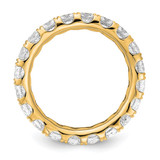 14k 3 carat Lab Grown Diamond VS/SI+ G+ Size 4 Shared Prong Eternity Band