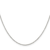 Sterling Silver 1mm Diamond-cut Long Link Cable Chain - QP-D21DB852-2131