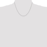 Sterling Silver 1mm Diamond-cut Long Link Cable Chain w/2in ext.