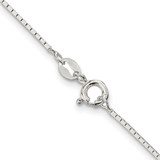 Sterling Silver 1mm Mirror Box Chain - QP-CFCF07FB-8031