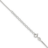 Sterling Silver 1mm Mirror Box Chain w/2in ext.