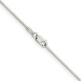 Sterling Silver 1mm Round Snake Chain - QS-3026842F-2015