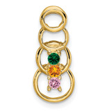 14k 3 Stone Family Pendant Mounting - XM-C47EFEA3-3726