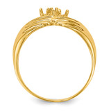 14k 3 Stone Family Ring Mounting