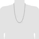 Sterling Silver 2.0mm 8 Sided D/C Double Spiga Chain - QD-49615C64-5873