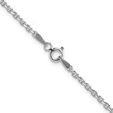 Sterling Silver 2.1mm Diamond-cut Forzantine Cable Chain - QP-7172DE5C-1327