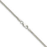 Sterling Silver 2.1mm Diamond-cut Square Spiga Chain - QD-51892005-8072