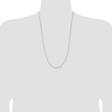 Sterling Silver 2.1mm Flat Anchor Chain - QA-CA3D193E-4600