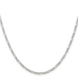 Sterling Silver 2.25mm Figaro Chain - QF-09F0F51C-2321