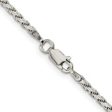 Sterling Silver 2.25mm Flat Rope Chain - QF-7FF94E89-6011