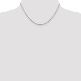 Sterling Silver 2.25mm Flat Rope Chain - QF-CE204D20-4080