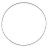 Sterling Silver 2.25mm Solid Polished Plain Slip-On Bangle Bracelet