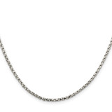 Sterling Silver 2.25mm Twisted Box Chain - QP-E8C25160-5942