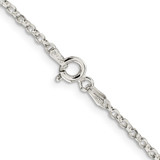 Sterling Silver 2.2mm Diamond-cut Cable Chain - QH-2A192A5B-8993