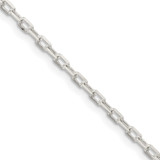 Sterling Silver 2.2mm Diamond-cut Long Link Cable Chain - QA-99E9D43B-6777