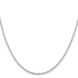 Sterling Silver 2.35mm Beaded Chain - QK-435B300A-2659