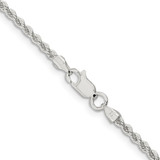 Sterling Silver 2.3mm Solid Rope Chain - QD-5A8DC343-9702
