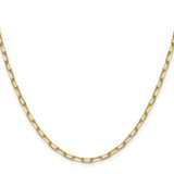 14k 3.0mm Solid Beveled Paperclip Chain - PE-F265D8FD-5167