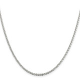 Sterling Silver 2.3mm Solid Rope Chain - QD-E54FCA08-4792