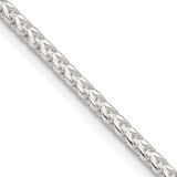 Sterling Silver 2.55mm D/C Square Franco Chain - QQ-03B7C8A4-5760
