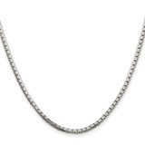Sterling Silver 2.5mm 8 Sided Diamond-cut Box Chain - QB-426AD5AF-2775