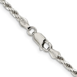 Sterling Silver 2.5mm Diamond-cut Rope Chain - QD-106E0E7C-3781