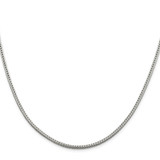 Sterling Silver 2.5mm Diamond-cut Round Franco Chain - QF-DE981534-5283