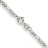 Sterling Silver 2.5mm Figaro Chain - QF-2A53D0E9-3973