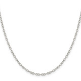 Sterling Silver 2.5mm Flat Open Oval Cable Chain - QP-C0A73456-2523