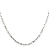 Sterling Silver 2.5mm Oval Fancy Rolo Chain - QF-181F1AC0-2790