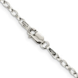 Sterling Silver 2.5mm Oval Fancy Rolo Chain - QF-411C192B-6173