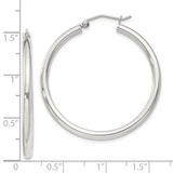Sterling Silver 2.5mm Round Hoop Earrings - QE-0CD98608-9494