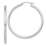 Sterling Silver 2.5mm Round Hoop Earrings - QE-3129BD3E-3527