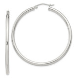 Sterling Silver 2.5mm Round Hoop Earrings - QE-35B4A562-1991