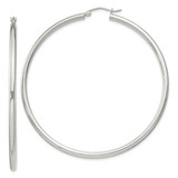 Sterling Silver 2.5mm Round Hoop Earrings - QE-624FA99D-6747