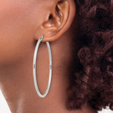 Sterling Silver 2.5mm Round Hoop Earrings - QE-624FA99D-6747