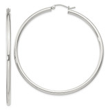 Sterling Silver 2.5mm Round Hoop Earrings - QE-6BE45C17-5659